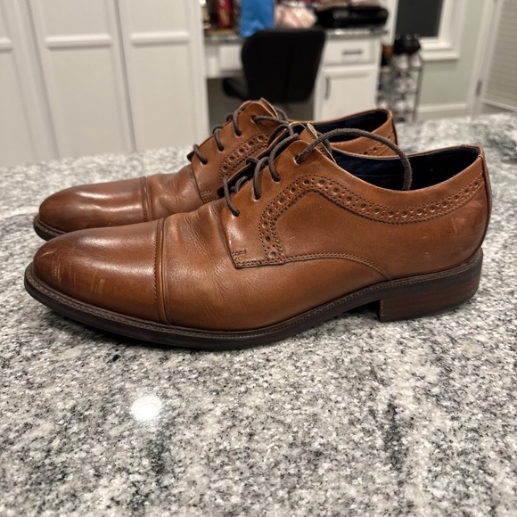 Cole Haan C28882 Brown Leather Cap Toe Dress Shoes Mens Size 10 M‎ #007 - Picture 12 of 16